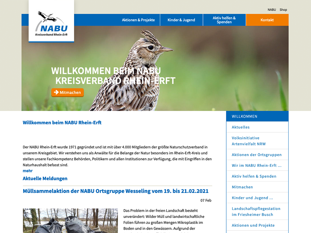 Homepage NABU Rhein-Erft