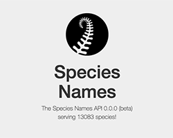 Species Names API